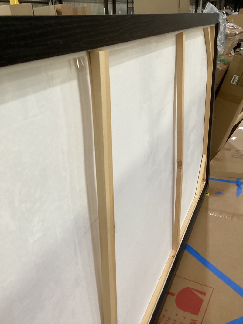 Condition photo showing Good Condition for Large canvas painting(has some damage