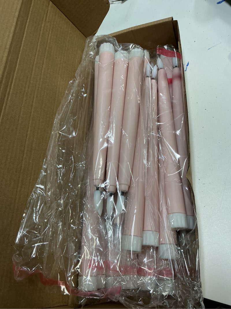Condition photo showing Good Condition for 24 Pcs Flameless LED Taper Candles Battery Operated Candles 8.58'', 9.69'', 10.98'', 12.91'', 12.8'' Flameless Candlesticks Flickering for Halloween Christmas Church Wedding(Dusty Pink)