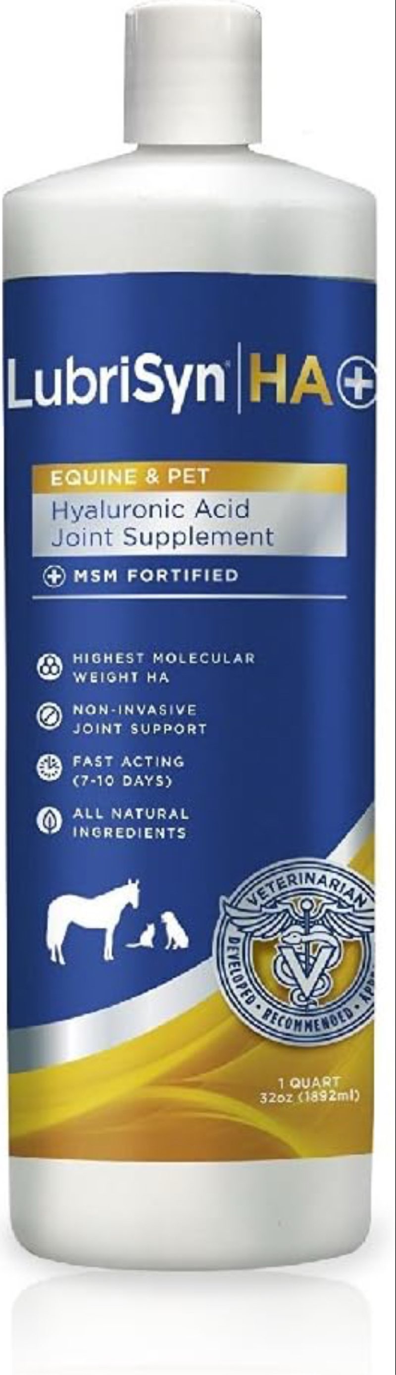 Lubrisyn New HA Plus + with MSM 32oz(( Best By/09/2025))