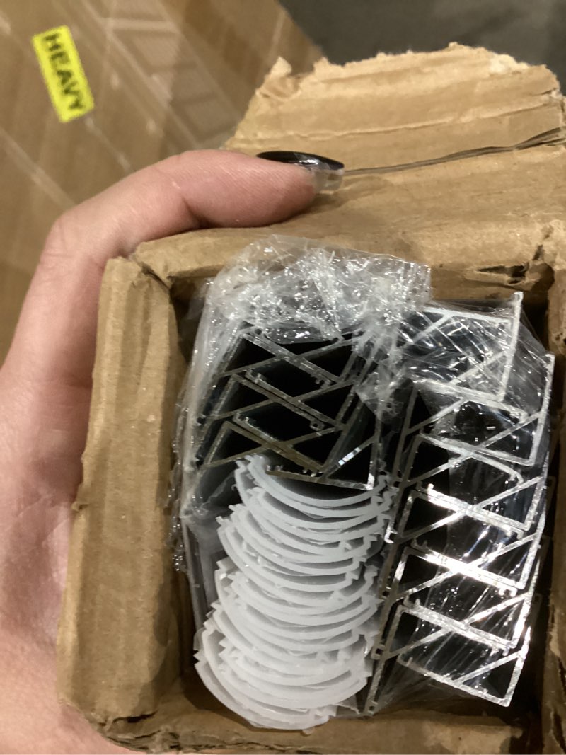 Condition photo showing Good Condition for 20-Pack 3.3FT 1Meter V Shape LED Strip Aluminum Channel Diffuser System, Extruded Alu Track Milky Cover with Corner Connector and Mounting Kit,Easy Cut and Installed Curved Lens Profile