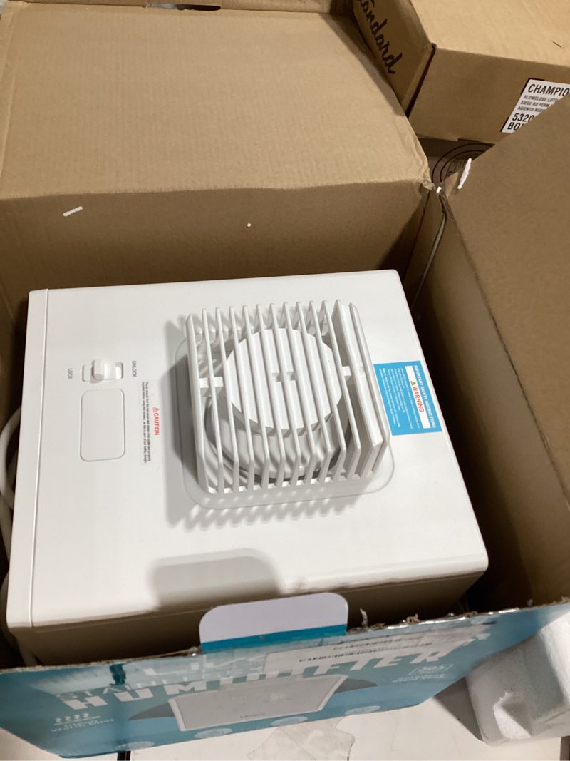Condition photo showing New/Like New for stainless steel humidifier, 3l warm mist humidifier, easy clean with warm steam humidifier, healthy air mist humidifiers for bedroom living room, with sleep mode and auto-off setting 3lwhite