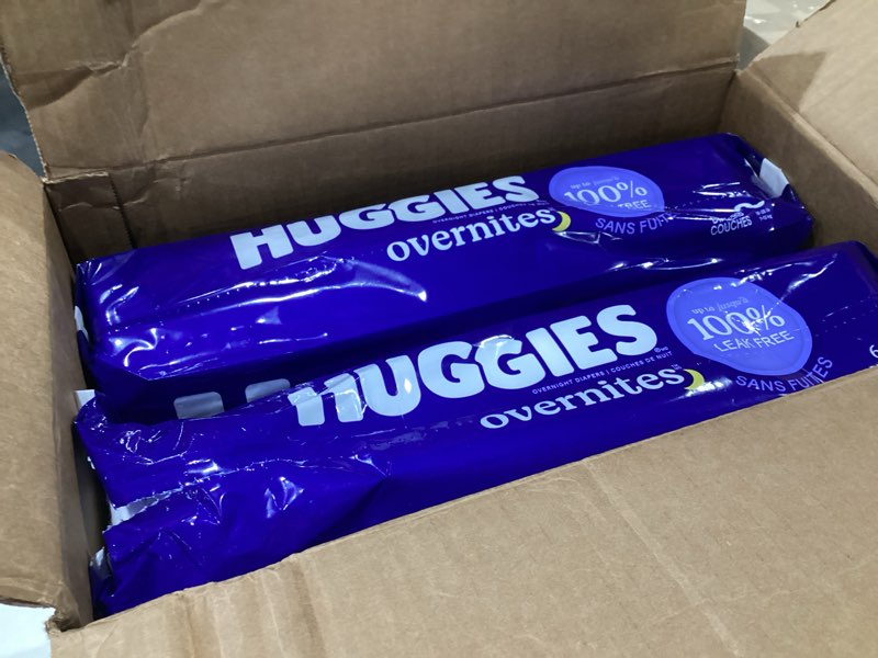 Condition photo showing Good Condition for Huggies Disposable Overnight Diapers - Size 3 - 132ct