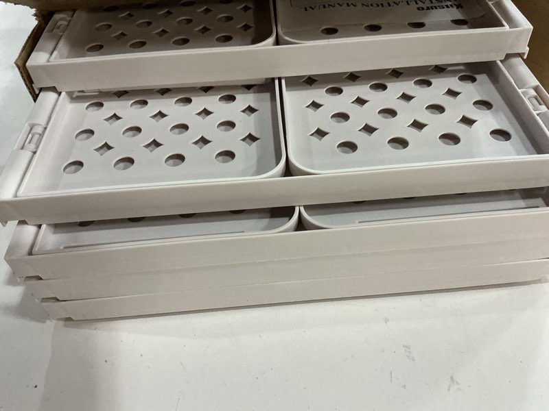 Condition photo showing Good Condition for Kitsure 5-Pack Closet Organizers & Storage - Stackable Foldable Plastic Storage Drawers,Space-Saving Multi-Purpose Closet Storage Containers for Wardrobe, Bedroom or Laundry Room 16.7" x 12.9" x 6.6" 5 16.7" x 12.9" x 6.6"