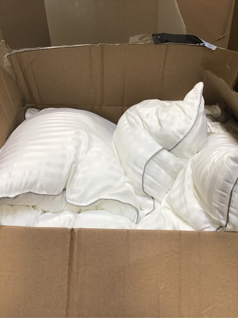 basic beyond king size bed pillow - 2 pack hotel collection super soft down alternative pillow for s