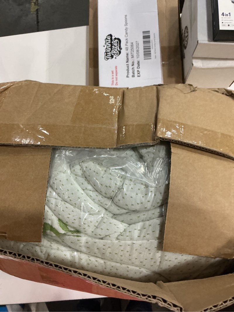 Condition photo showing New/Like New for bedlore queen mattress topper viscose derived from bamboo, thick pillow top mattress pad with stretchable pockets for 6-18 inches mattress, soft breathable mattress topper for back pain relief 1 white queen