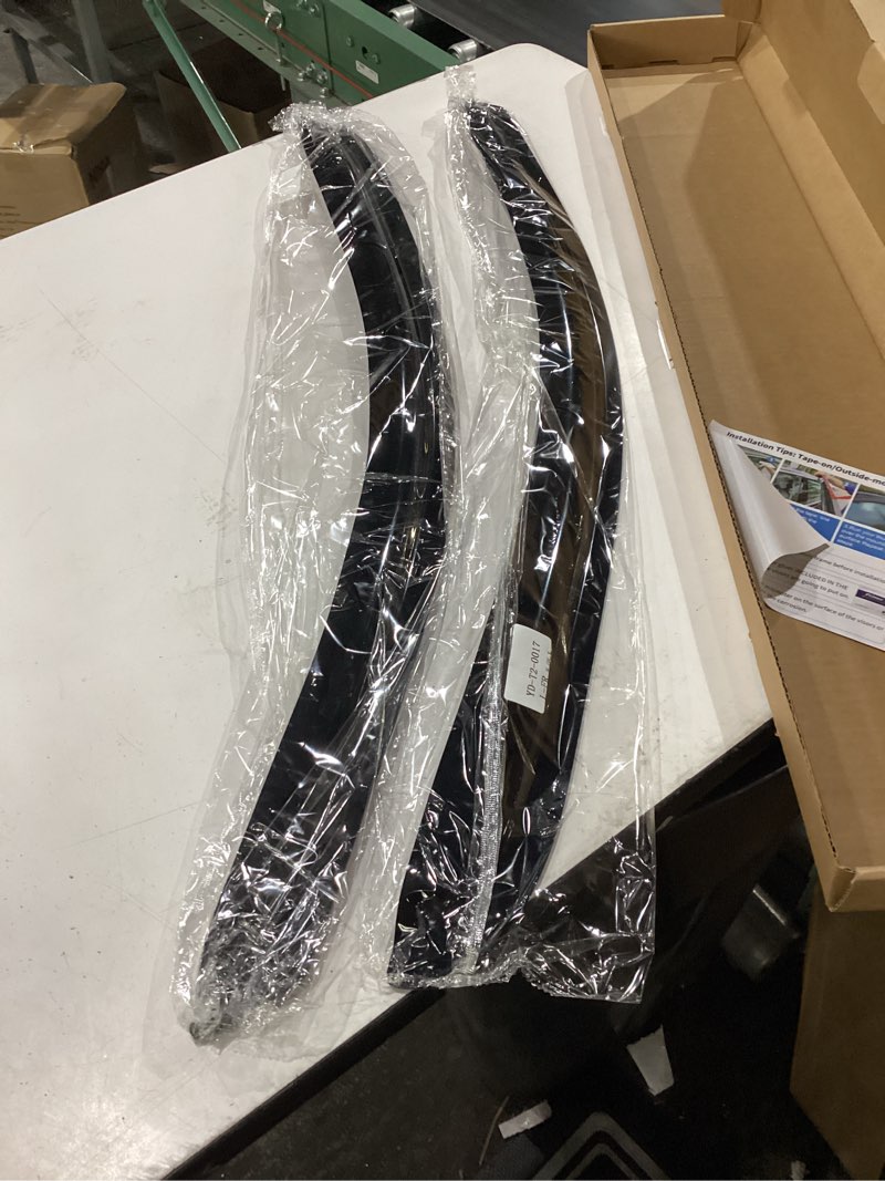 Condition photo showing New/Like New for window visors rain guards for 2014-2018 chevy silverado/gmc sierra 1500 regular cab, out-channel window vent wind deflectors visors shades for 15-19 silverado/sierra 2500hd 3500hd, 2pcs 2014-2018 chevy silverado/gmc sierra regular cab