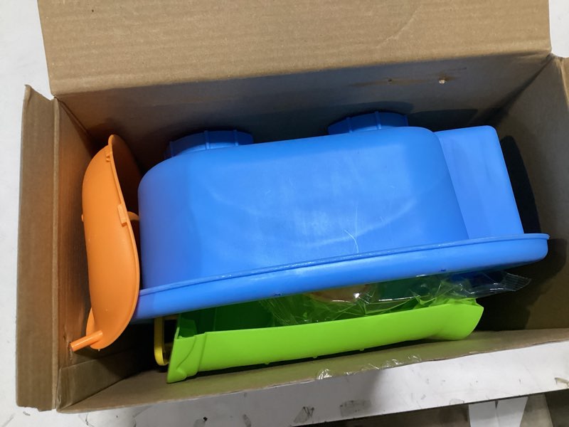 Condition photo showing As Is for 2026 upgraded water table for toddlers 1-3 - outdoor toys for kids ages 4-8 with pump, summer outside sensory activity pool toys, kitchen play sink toy with running water, fishing toy, blue