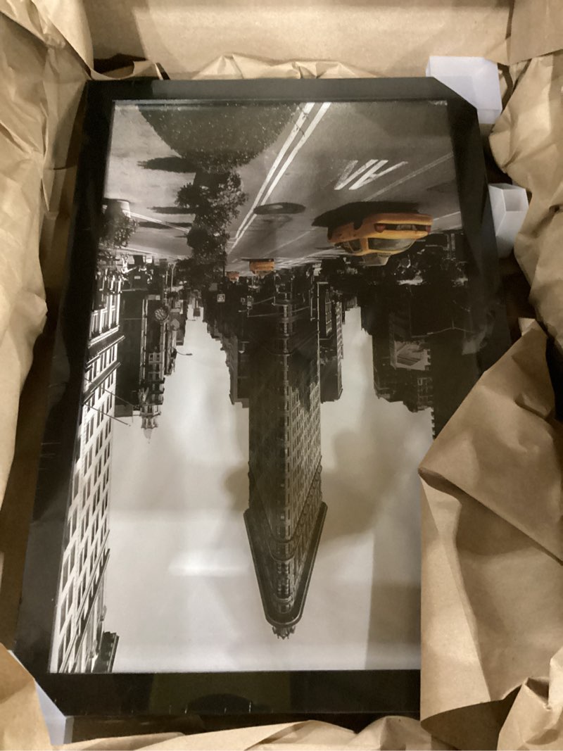 Condition photo showing New/Like New for americanflat 11x17 picture frame with shatter-resistant glass - signature collection - gallery-style frames made of engineered wood - photo frame for wall display - black 11x17 black