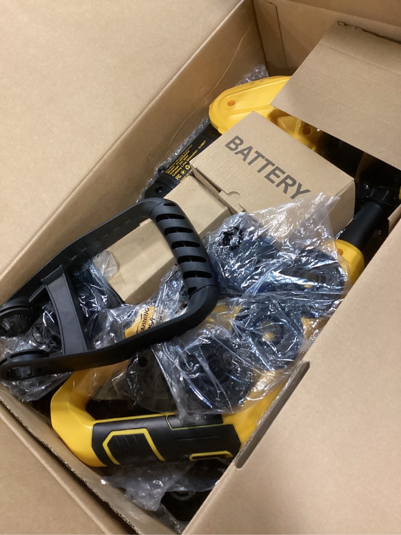 Condition photo showing Good Condition for cordless string trimmer & lawn edger, 12'' electric weed wacker with command feed, 20v weed eater with 5.5 lbs, 2 batteries & charger included, wg163