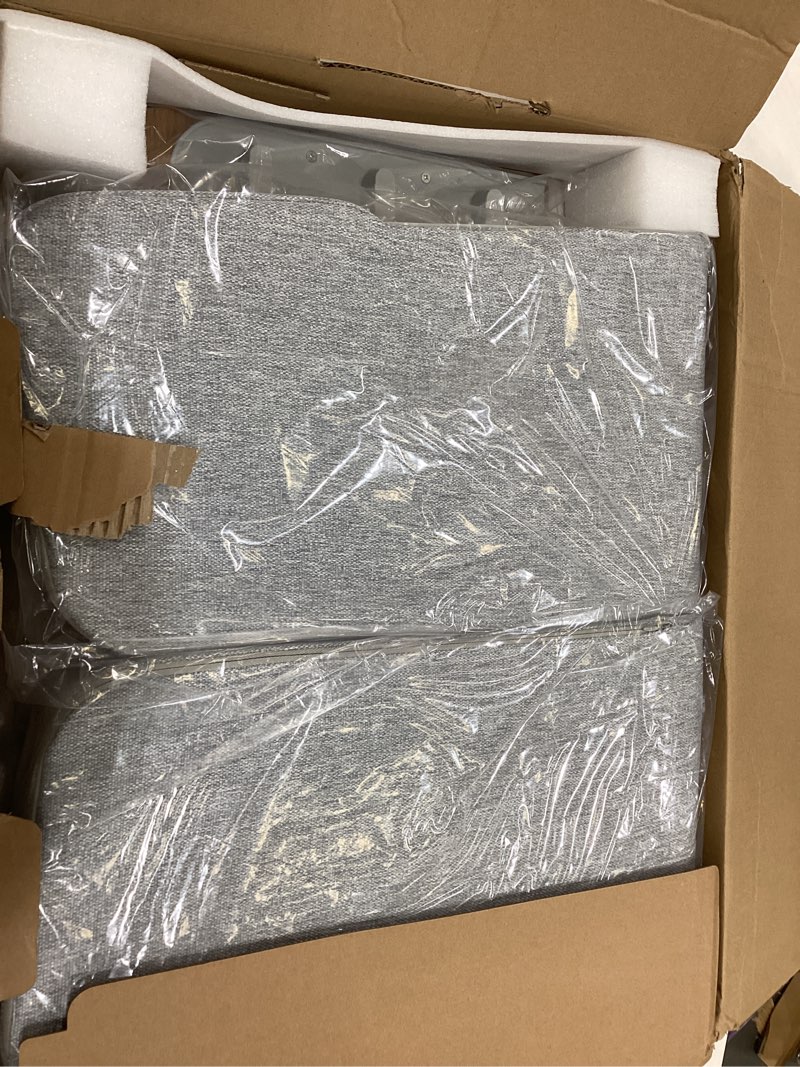 Condition photo showing As Is for Lap Desk Pillow with Wooden Top, Large Reading Pillow for Bed, Laptop Desk for Couch, Gray