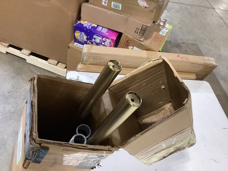 Condition photo showing As Is for chadmade ceiling track kit with hooks, wall mount curtain track, x-large size for space 12ft - 18ft wide, single window rods work with grommet and pinch pleated curtain 12-18ft (144-216in)