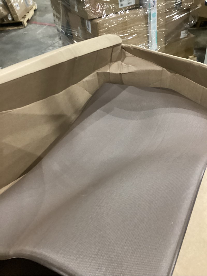 Condition photo showing As Is for dexi kitchen floor mats cushioned anti fatigue, 23x86 long wide standing comfort runner rug, waterproof rubber memory foam padded for front sink laundry, beige/ivory 86"l x 23"w x 0.4"th beige/ivory