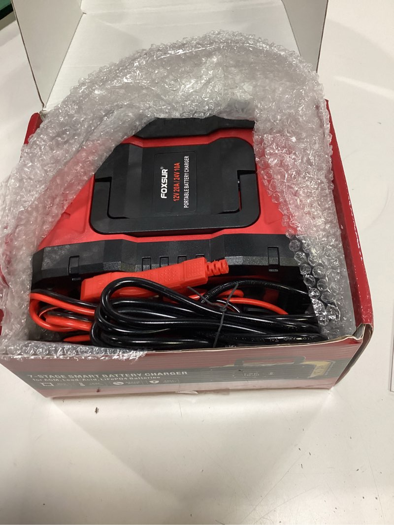 Condition photo showing Good Condition for car battery charger 20amp, 12v 24v lifepo4 lead acid automatic smart battery maintainer,trickle charger automotive & desulfator, repair & winter mode w/protections for agm std gel deep cycle batteries hb-20a-lifepo4/lead-acid/agm-charger