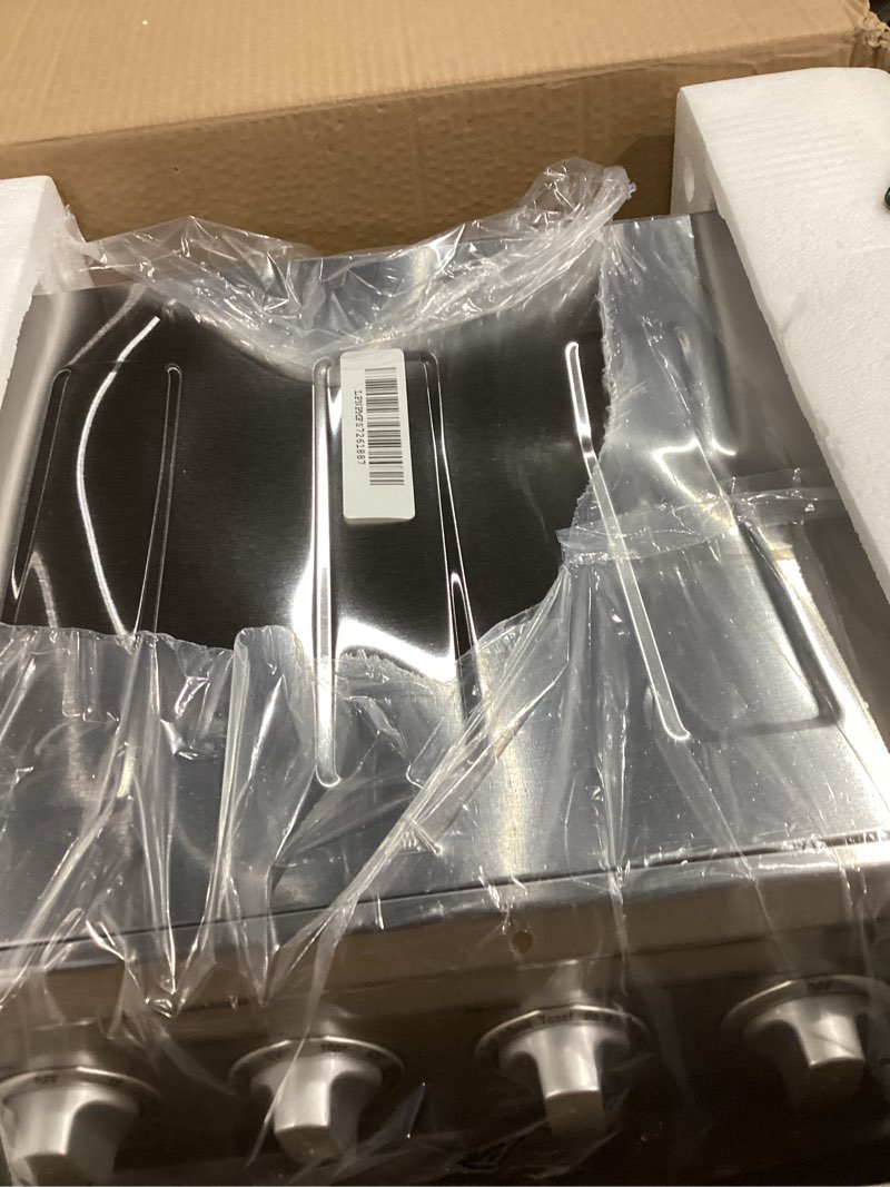 Condition photo showing Good Condition for Cuisinart Air Fryer Toaster Oven, 1800W, 8-in-1 with Air Fry, Convection, Broil & Warm, 0.6 Cubic Feet, 60-Minute Timer, TOA-70NAS, Stainless Steel Stainless Steel Convection Toaster Air Fryer Oven w/ Grill