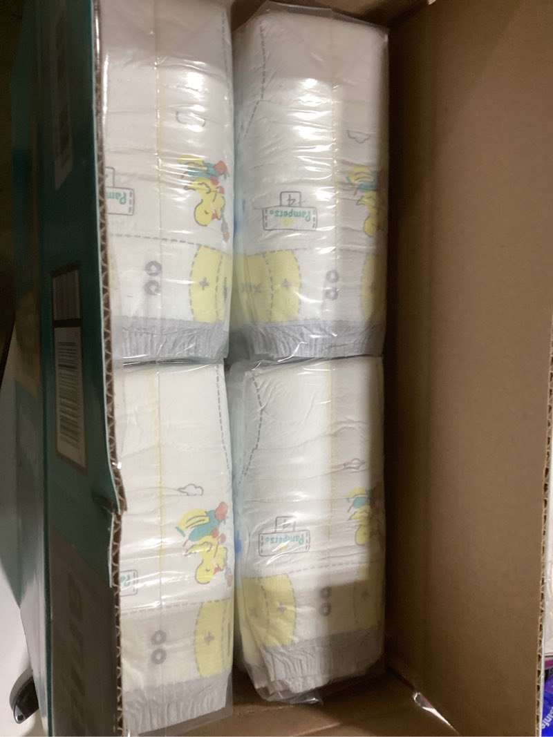 Condition photo showing New/Like New for Pampers Swaddlers Diapers, Size 4 (15-34 lbs), 120 Count, Absorbent, Keeps Baby Dry and Comfortable, Skin Safe Disposable Baby Diaper (Packaging May Vary) Size 4 120