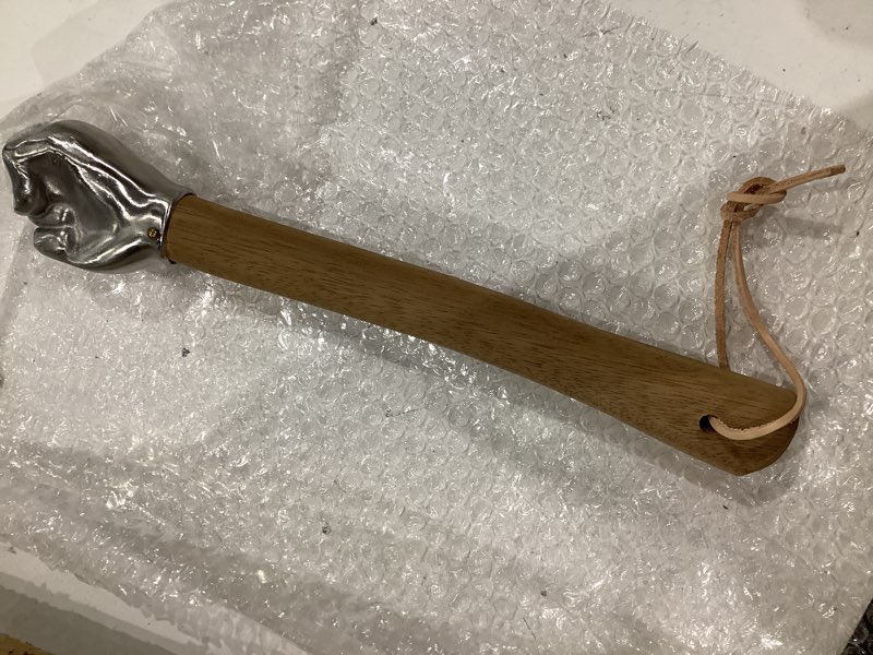 Condition photo showing Good Condition for dioche fist hammehand hammer with wooden handle and stainless steel head - multifunctional for construction, gardening, and household use (fist head)