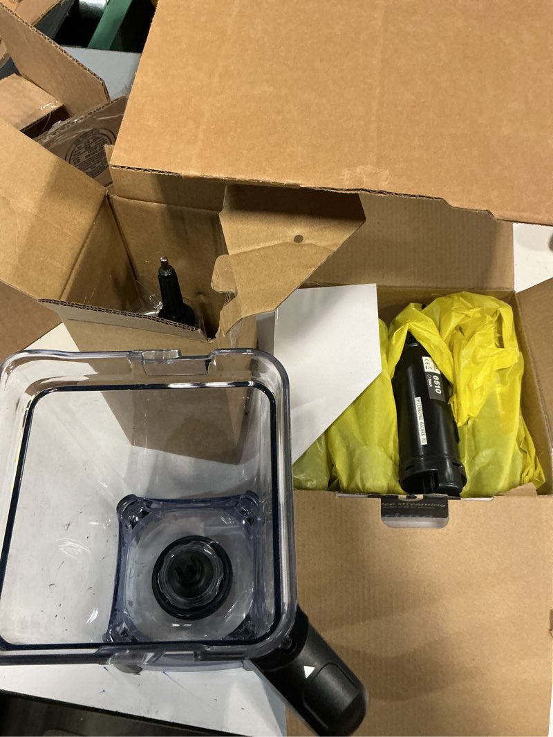 Condition photo showing As Is for (incomplete, missing lid)replacement pitcher 72 oz xl compatible with ninja blender (new model) bl610,72oz pitcher blender parts for ninja bl710wm bl710wmc co610b co650b ct610,new model top lid with rim/handle extension only