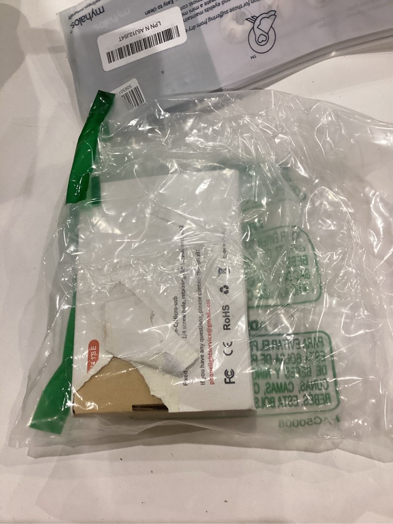 Condition photo showing As Is for Selfie Light, Phone Light with Front & Back Clip, 60 LED Portable Light with 3 Modes, 5000mAh Rechargeable Video Light for Phone, iPhone, IPad, Laptop, TikTok, Makeup, Live Stream, Vlog Black