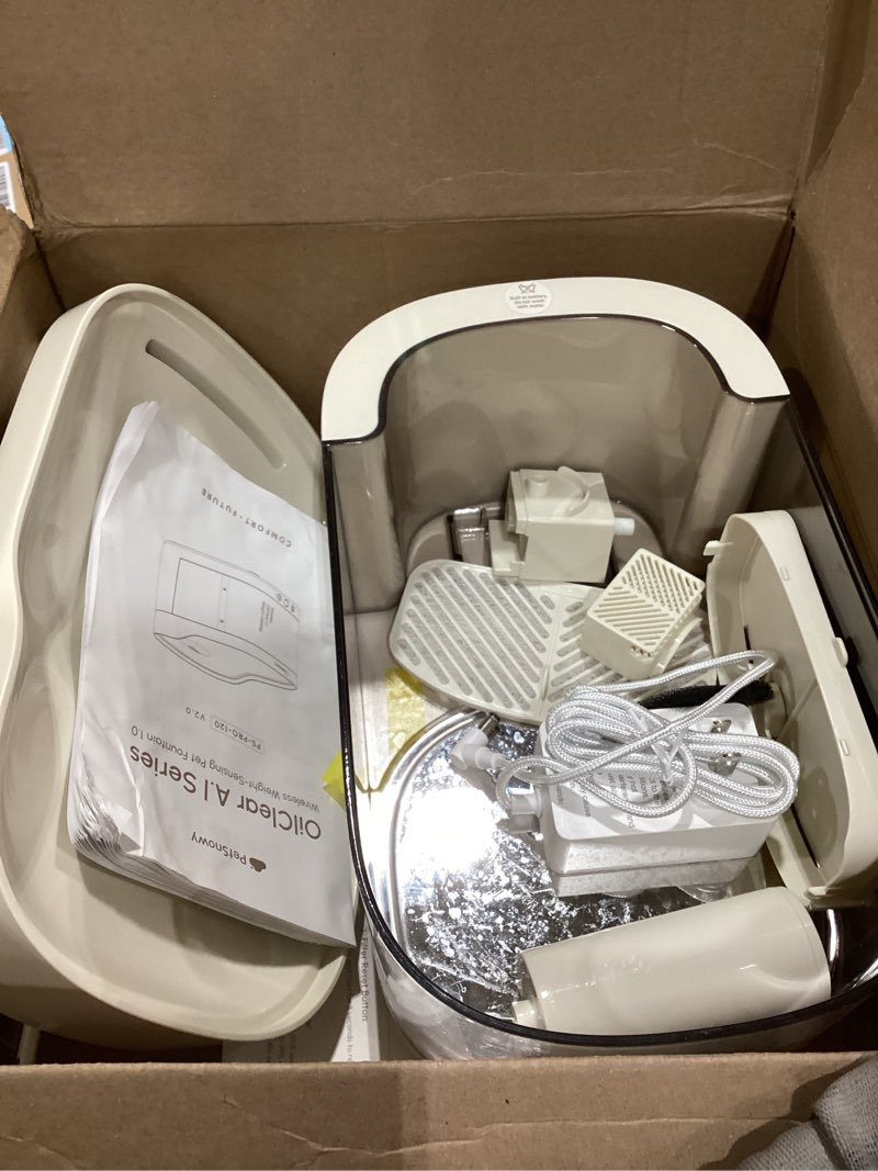 Condition photo showing As Is for PetSnowy OilClear A.I Series Wireless Weight-Sensing Pet Fountain