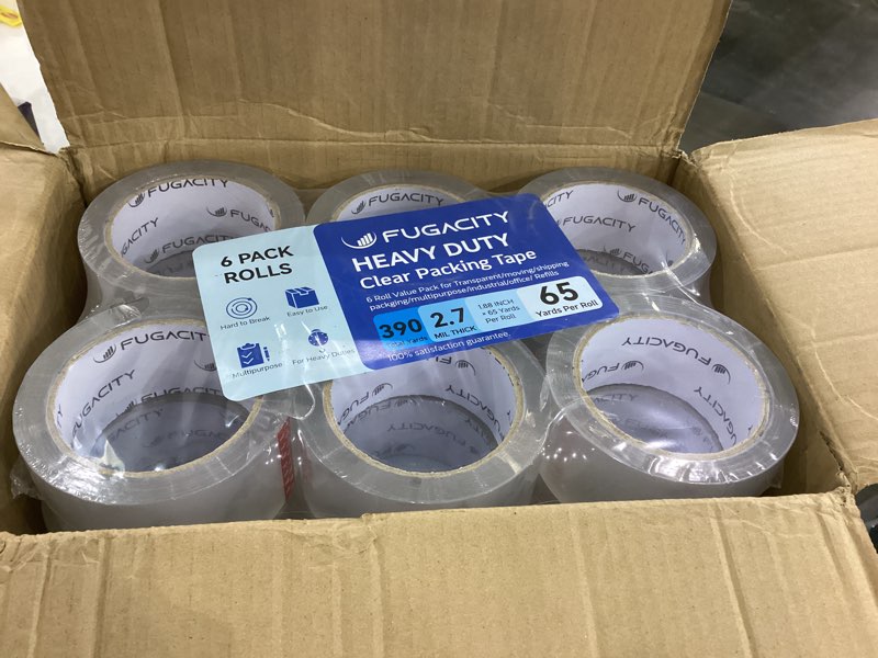Heavy duty clear tape 6 packs