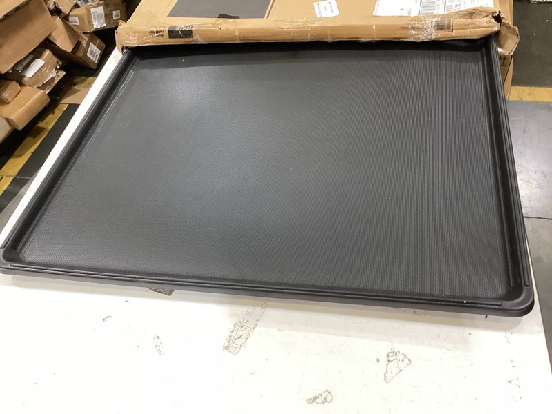 Condition photo showing Good Condition for midwest homes for pets 42-inch replacement pan, measures 41.3 x 27.75 x 1 inches, universal leak-proof tray for dog crates & multi-purpose use, fits most standard 42" wire crates black 41.3"l x 1.0"w x 27.8"h