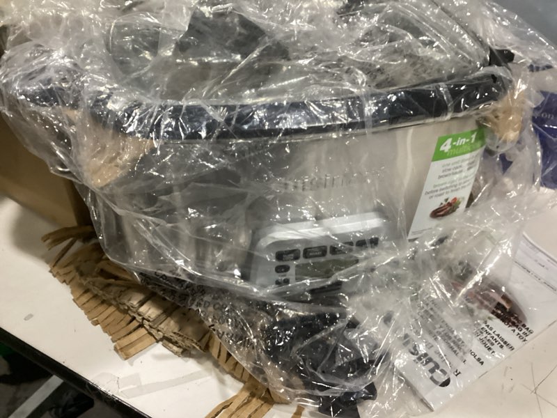 Condition photo showing As Is for Cuisinart MSC-800 7-Quart 4-in-1 Cook Central Multicooker, Stainless Steel/Black 7 Quarts Cooker
