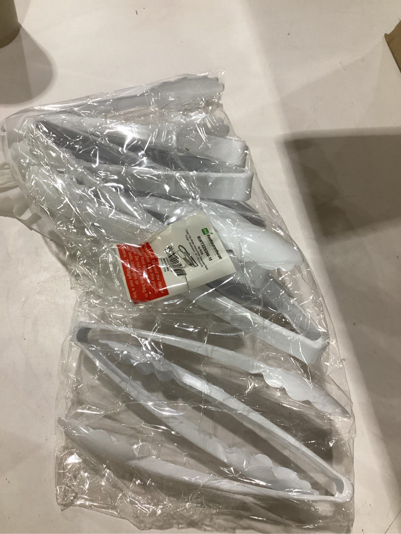 Condition photo showing Good Condition for restaurantware disposable serving tongs 10 count 9 inch plastic scalloped buffet utensils durable secure-grip white white 9" - 10