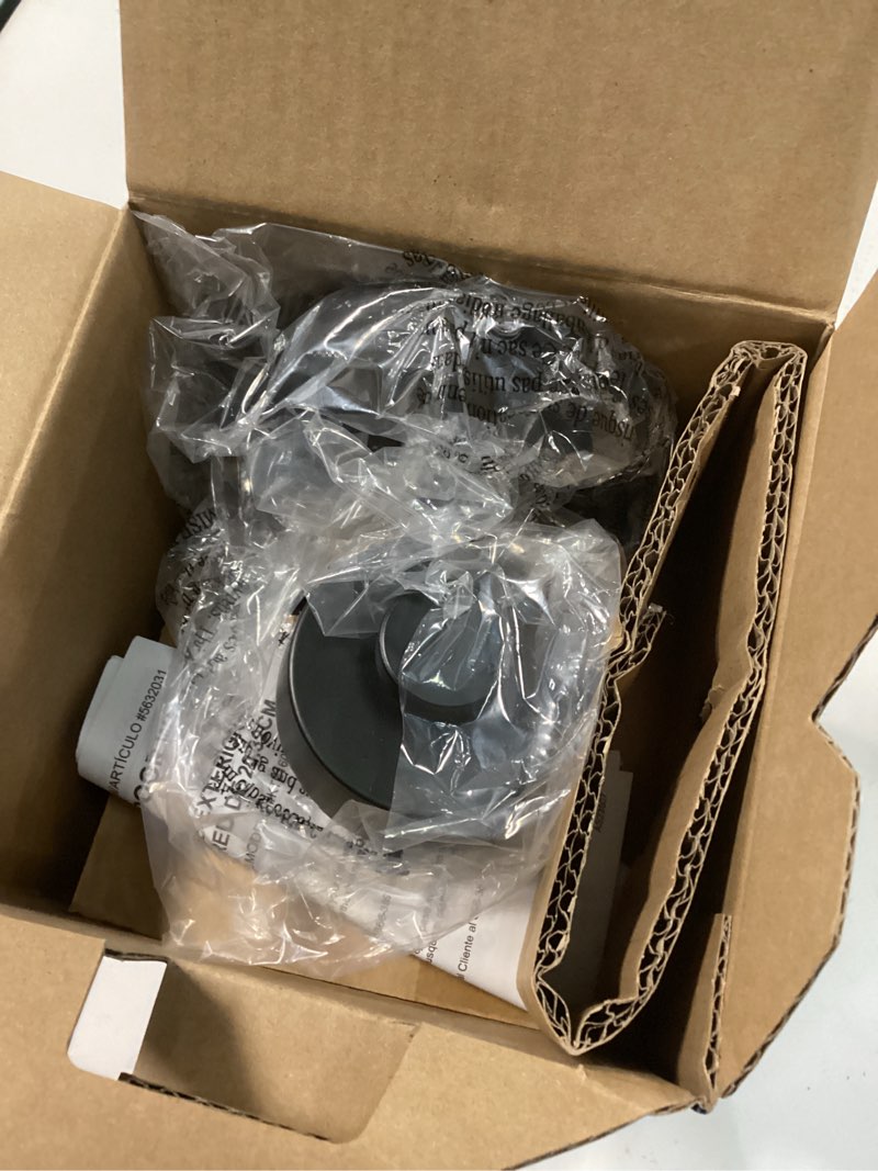 Condition photo showing Good Condition for Project Source Brookvale 1 -Light 9-in H Matte Black Hardwired Dusk to Dawn Outdoor Wall