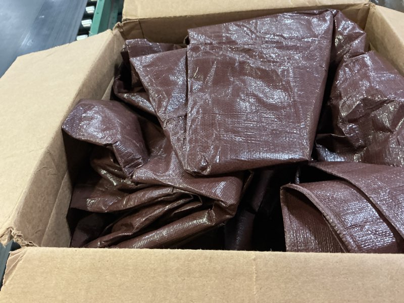 Condition photo showing Good Condition for Tarp 16x20FT, 14 Mil Large Tarp, Tarps Heavy Duty Waterproof with Grommets Every 23.6", 420D Thick Plastic Tarp, UV Resistant Tear&Fade Resistant, Reinforced Edges for Outdoor Pool Camp Tent 14mil 16x20