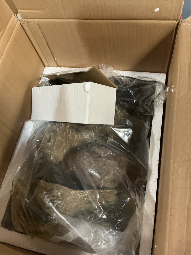 Condition photo showing Good Condition for Sunnydaze Tabletop Water Fountain - Relaxing Indoor Desktop Water Feature - Rock Fountain with LED Lights - Office, Bedroom, Living Room