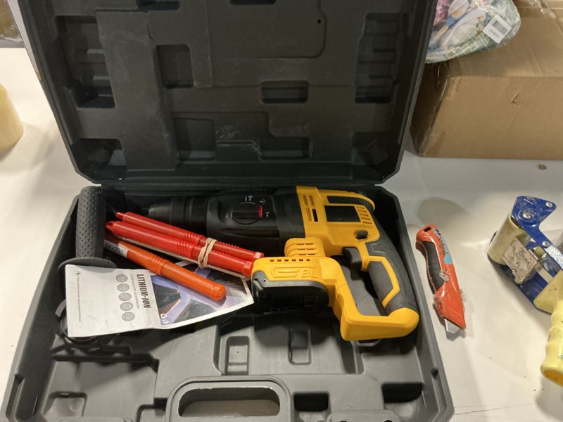 Condition photo showing Good Condition for cordless sds hammer drill for dewalt 20v max battery, brushless rotary hammer drill with safety clutch for concrete/masonry (no battery)