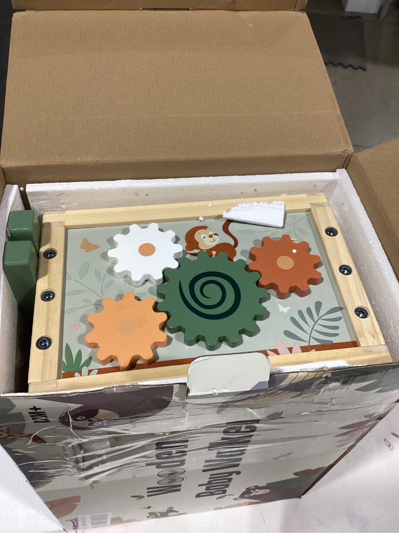 Condition photo showing Good Condition for Joyreal Wooden Baby Walker - 9-in-1 Baby Push Walker with Activity Cube, Push Activity Walker for Boys and Girls, Sit-to-Stand Learning Walker Activity Center, Speed & Height Adjustable Walker Activity Cube