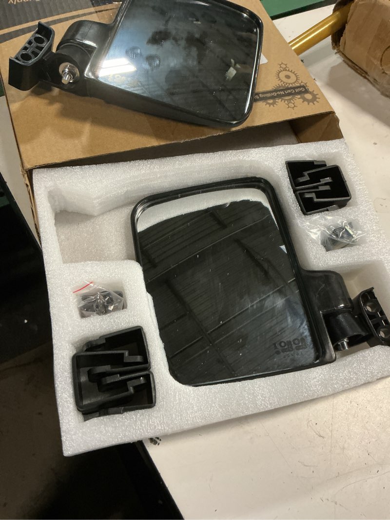 Condition photo showing Good Condition for 10l0l golf cart mirror for yamaha club car ezgo no drilling side mirrors | 180° rotation foldable rear view mirrors, hd shatterproof glass, easy install for ds/precedent/txt/rxv and other carts