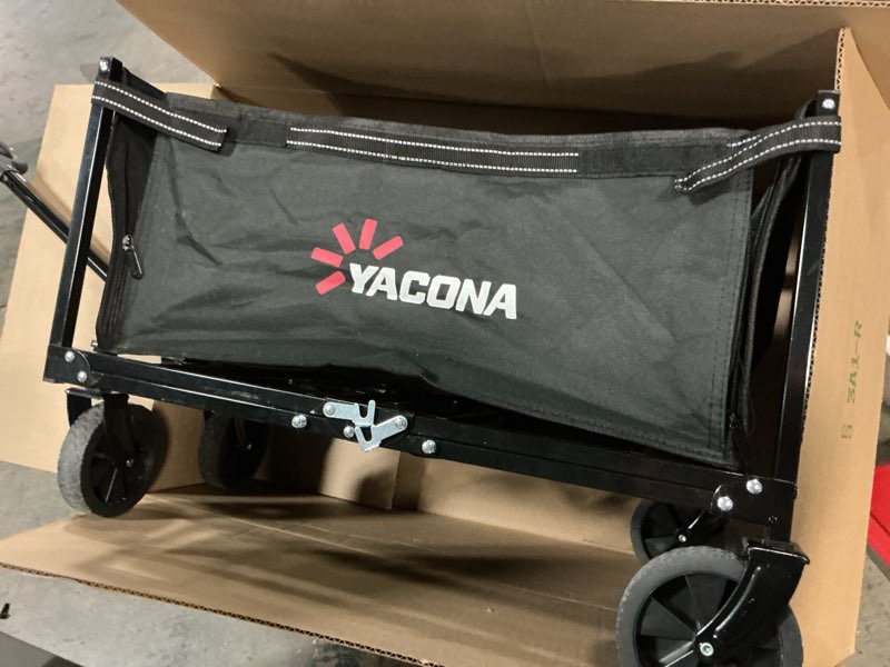 Condition photo showing Good Condition for yacona 3 in 1 wagons carts foldable, 360lbs lightweight wagon with all terrain wheels, collapsible wagon cart for grocery, camping, beach, garden & sports