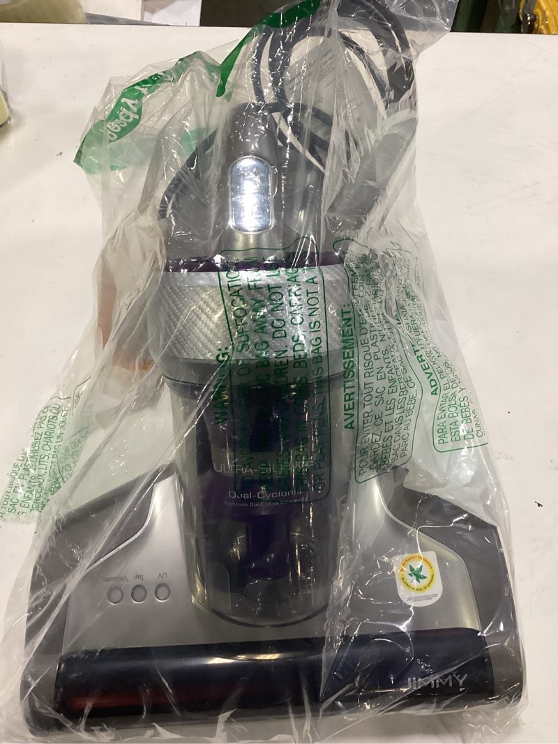 Condition photo showing Good Condition for Jimmy Mattress Vacuum Cleaner, Anti-allergen Bed Vacuum Cleaner with UV-C Light & High Heating Tech, 14Kpa Suction 480W Powerful Handheld Vacuums for Dust & Pet Hair(JV35, Corded) JV35-120V-Corded