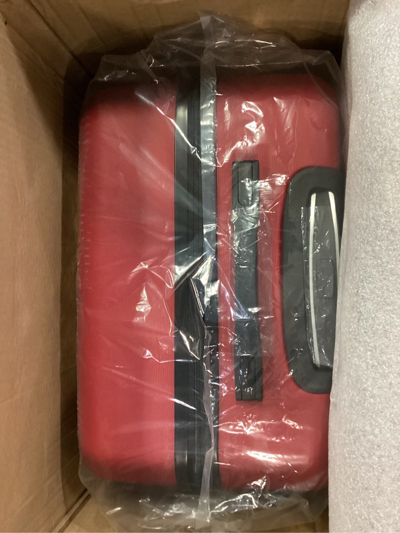 Condition photo showing Good Condition for Coolife Luggage 3 Piece Set Suitcase Spinner Hardshell Lightweight TSA Lock (red, 20/24/28) 20in24in28in Red
