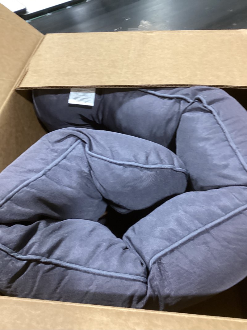 Condition photo showing Good Condition for Outdoor Bench Cushion, 59x18x5 Inch, Waterproof Bench Cushion for Outdoor/Indoor Furniture, Tufted Patio Bench Seat Cushion, Fade Resistant Outdoor Cushions for Porch Swing Couch, Dark Grey Dark Grey 59x18x5 Inch