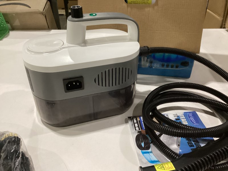 Condition photo showing Good Condition for similar to stock photo moongiantgo high pressure steam cleaner, 2500w portable high temp bathroom power steamer cleaning machine steam humidity adjustable for home use kitchen grease car detailing (110v, red) red, 110v