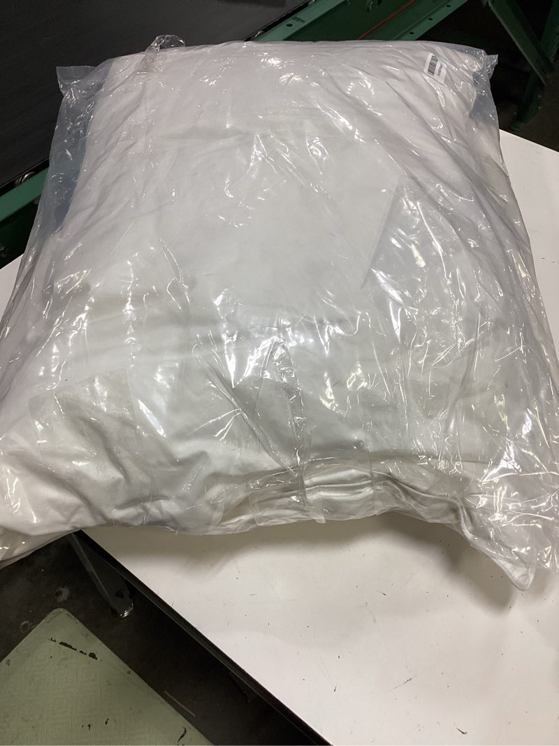 Condition photo showing As Is for luxury down pillow queen, hotel quality bed pillows for sleeping, 3-chamber premium down pillow fluffy soft for side, back sleepers, 400 count cotton shell, 1 pack, 20"x30" white 20"x30"