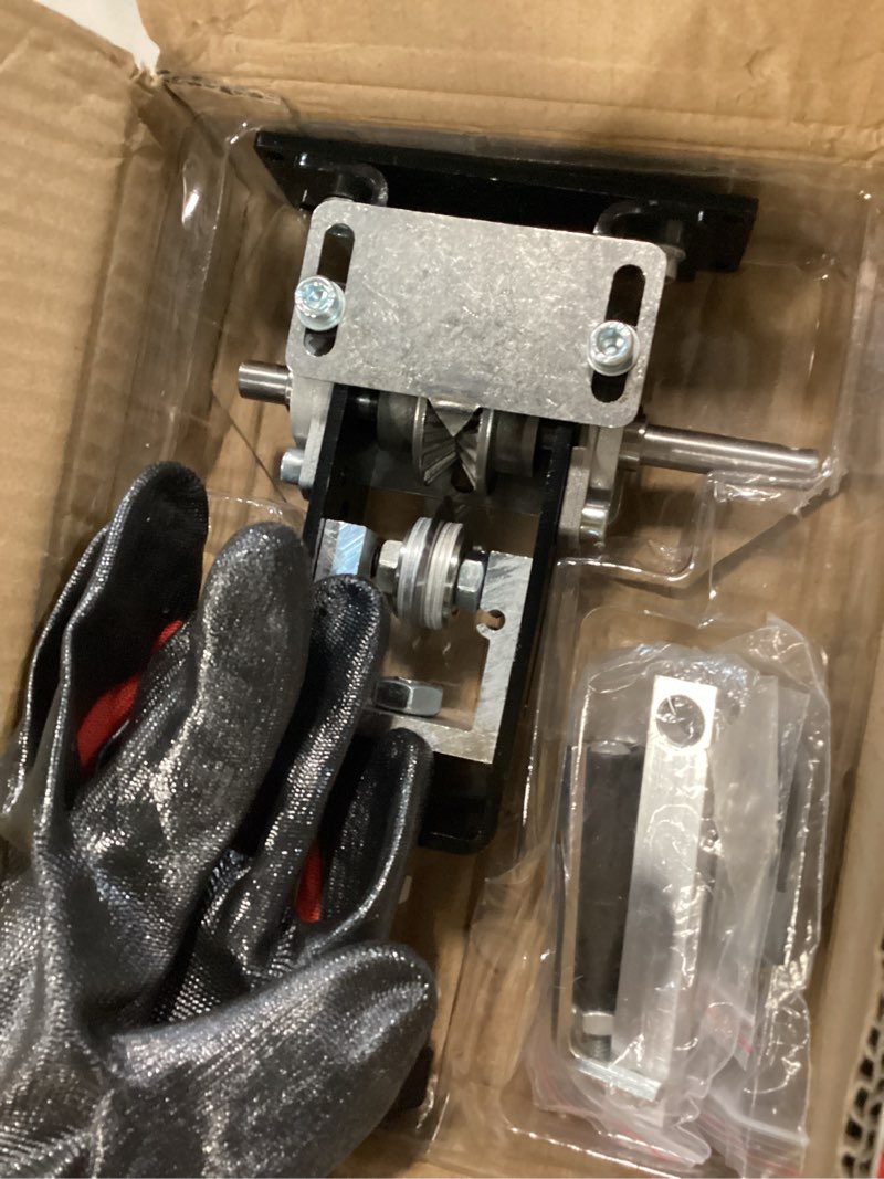 Condition photo showing As Is for manual wire stripping machine gauge wire 0.06-1 inches,scrapping copper wire peeler machine,drill powered hand crank wire stripper tool for scrap copper recycling