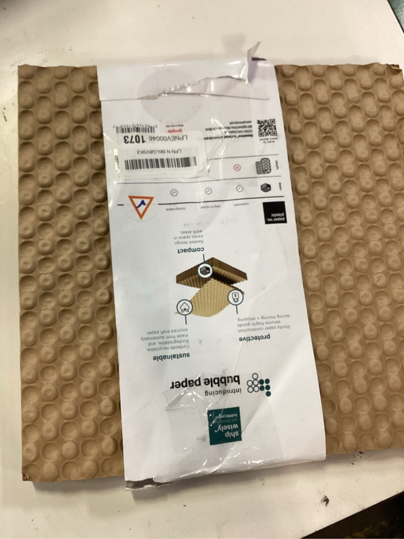 Condition photo showing Good Condition for incomplete  elementree bubble paper protective wrap