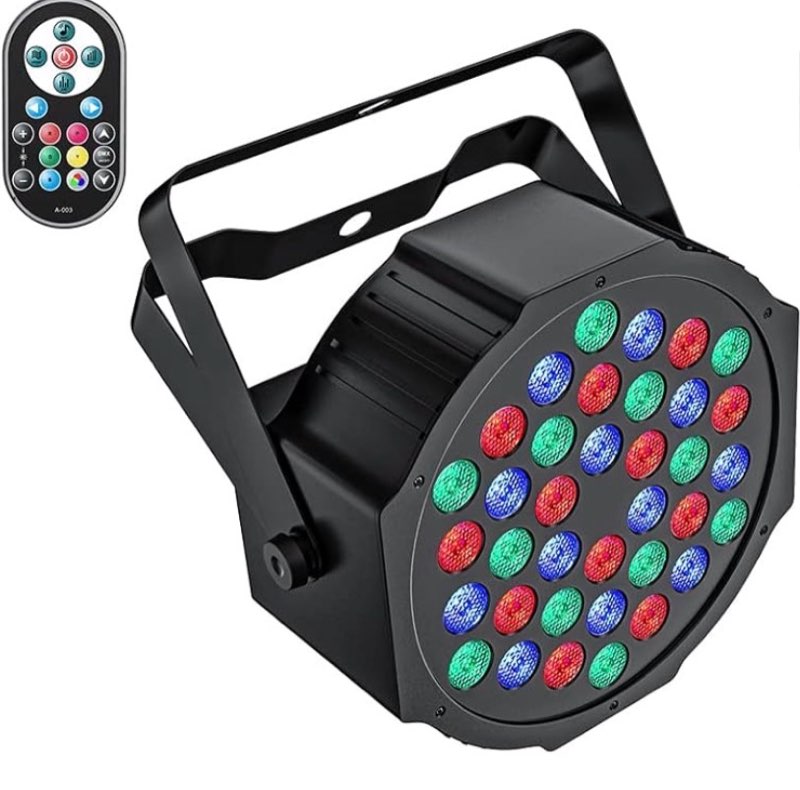 Stage Lights 36 LED Par Lights, U`King RGB Par Light Uplights Stage Lighting Indoor for Christmas Halloween Music Party Disco Wedding, Remote Control, DMX Control Sound Activated Party Light 