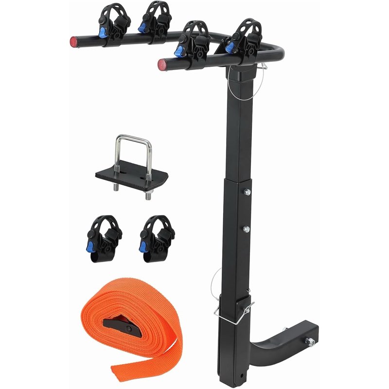 2 Bike Rack Hitch Mount Foldable Bike Rack for Car Hitch,Steel Car Bike Rack for SUV,Bicycle Car Rac