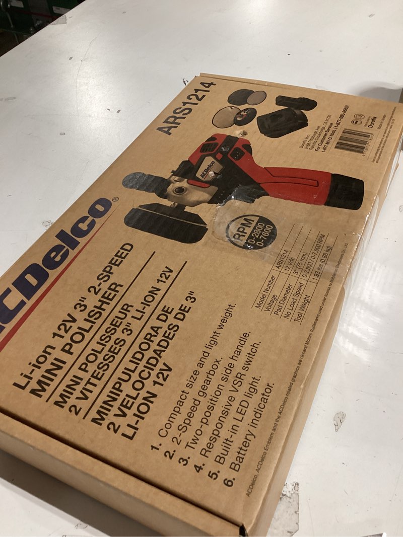 Condition photo showing As Is for G12 Series Lith 12V 2-Speed 3 MINI Polisher