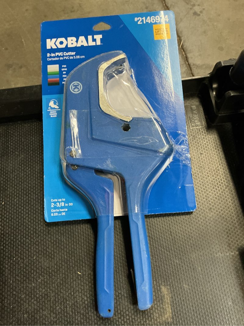 Condition photo showing Good Condition for kobalt cutter 2-in pvc cutter