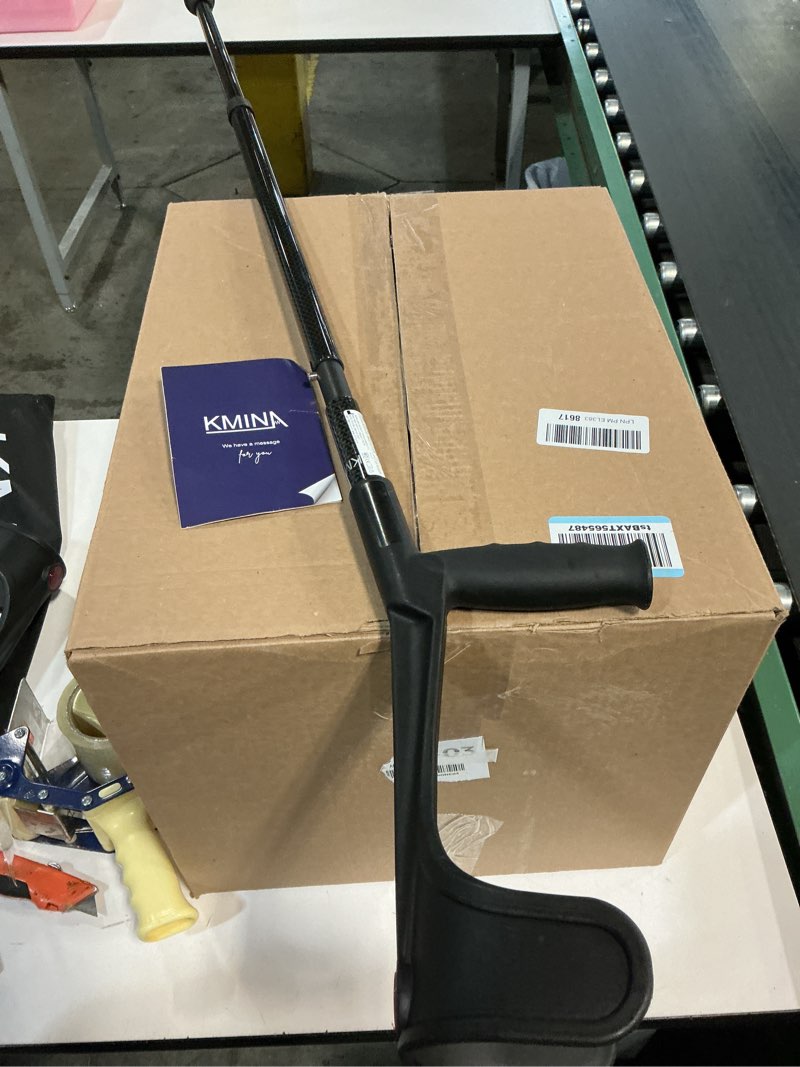 Condition photo showing Good Condition for Lightweight Foldable Forearm Crutch, Aluminum Walking Stick,Height Adjustable, Ergonomic Handle with Comfortable Grip 2ZG-02BM (Black)