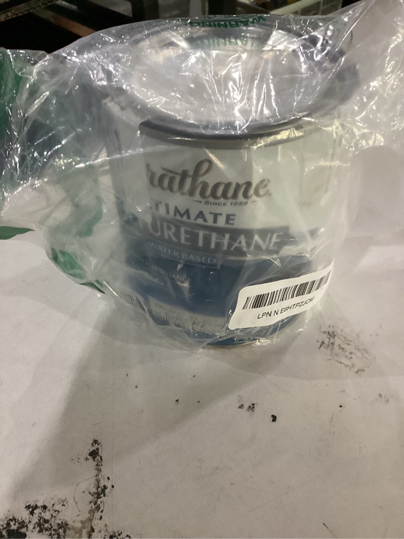 Condition photo showing Good Condition for varathane water-based ultimate semi-gloss polyurethane | water-based, crystal clear interior wood protection, fast dry time, scratch resistance, covers up to 125 sq ft, quart 1 quart (pack of 1) matte brush