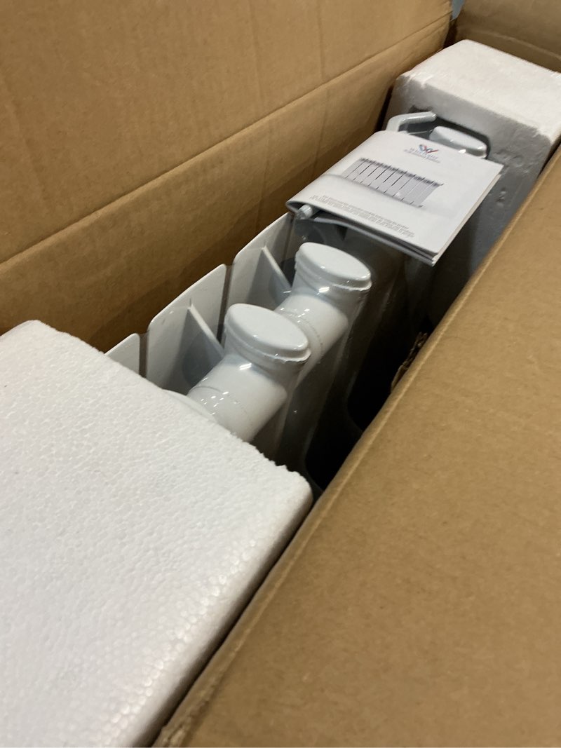 Condition photo showing New/Like New for quiet energy saving hot water radiator, 8-panel wall-mounted aluminum radiator heater for kitchen, bathroom and bedroom wall-mounted radiator