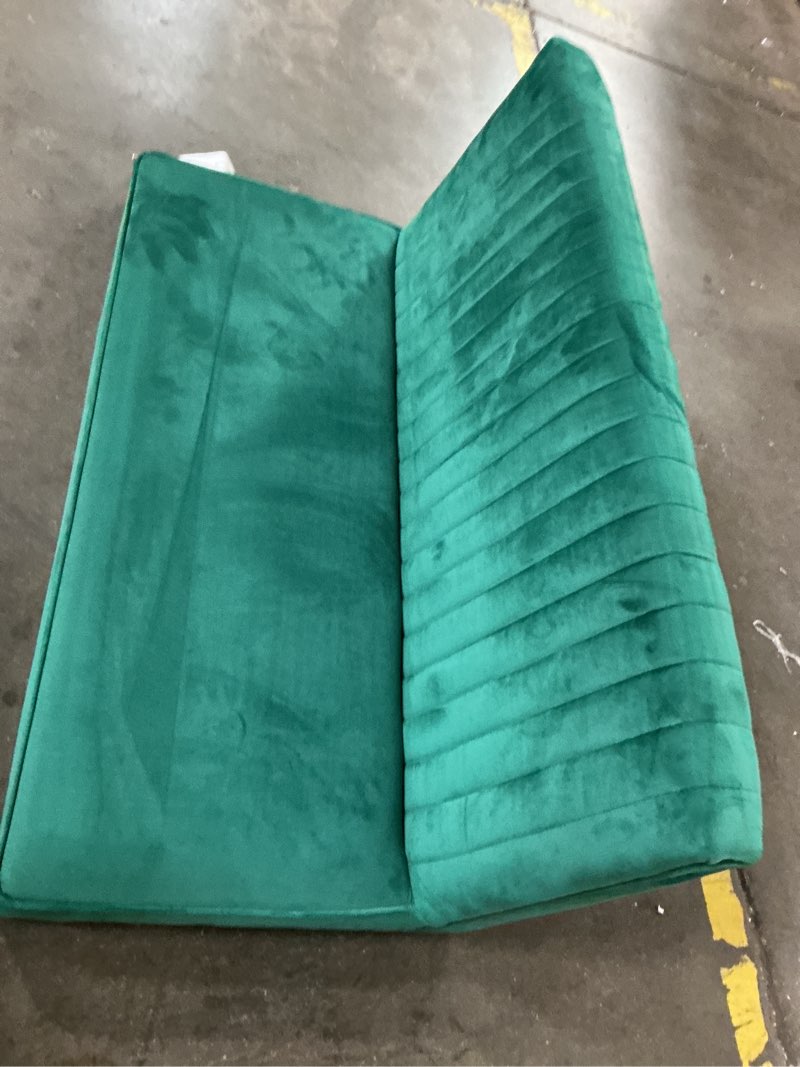 Condition photo showing As Is for teniqua 2 - piece velvet living room set