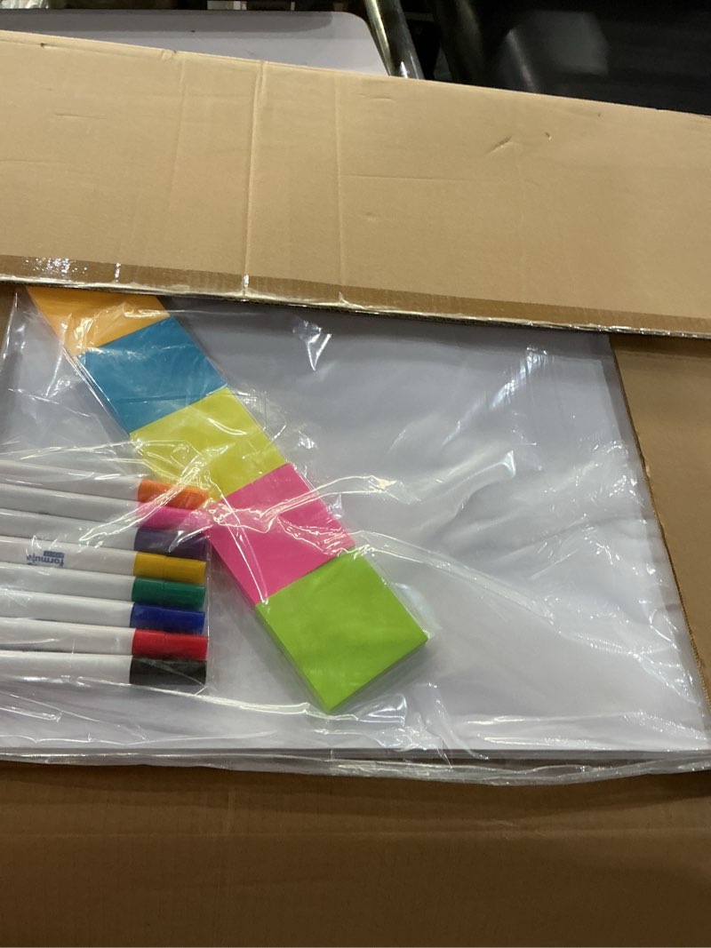 Condition photo showing Good Condition for large flip chart easel pads bundle with 3 25 x 30-inch sticky flip charts, 8 colorful flip chart dry erase markers & 5 sticky note pads